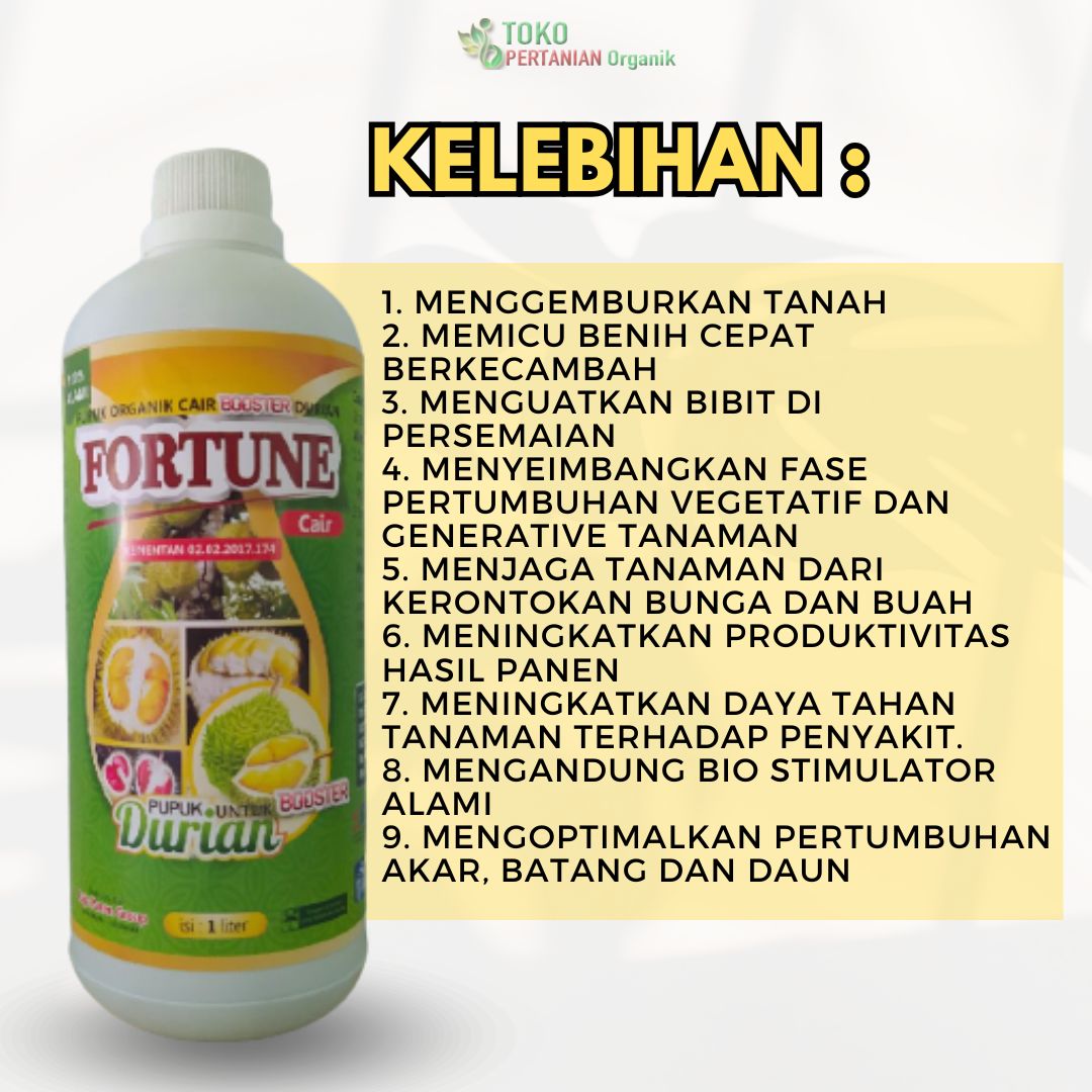 Fortune Durian Cair 1 Liter, Pupuk Booster Buah Durian - Gambar 2