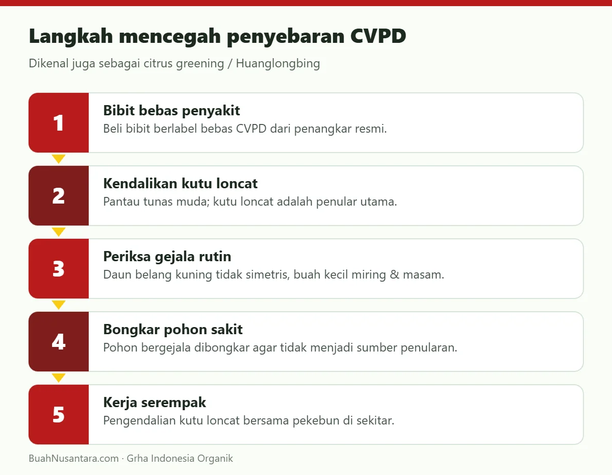 Langkah mencegah penyebaran CVPD