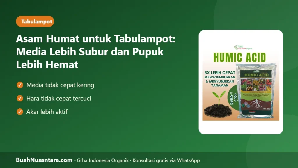 Asam humat untuk tabulampot