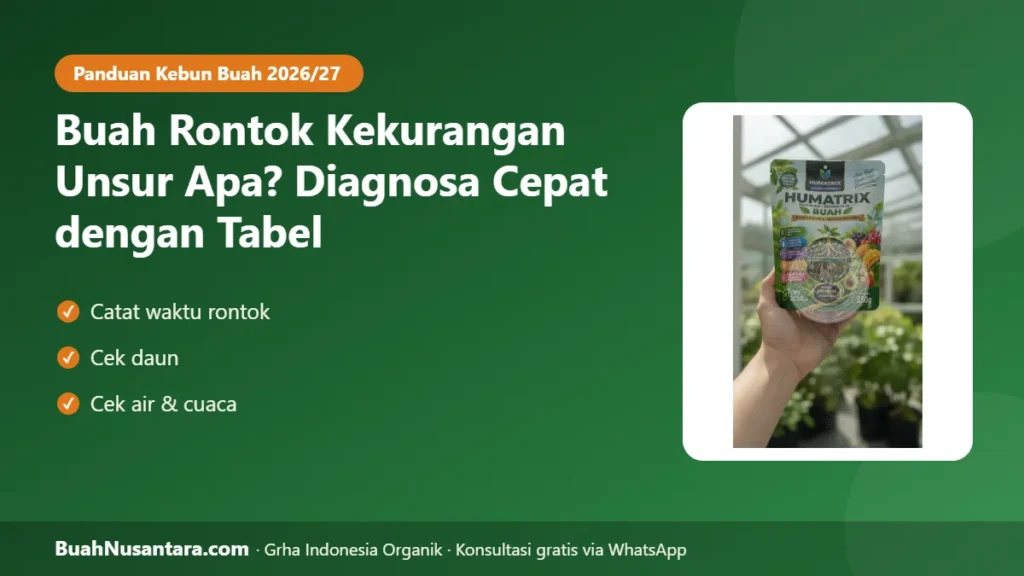 Buah rontok kekurangan unsur