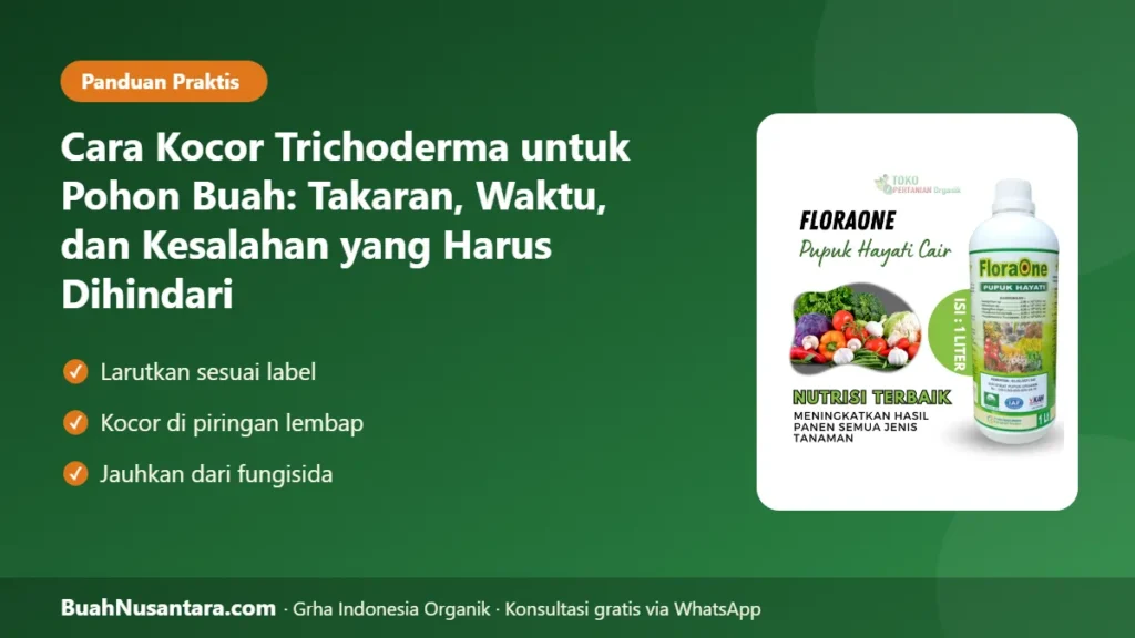 Cara kocor trichoderma