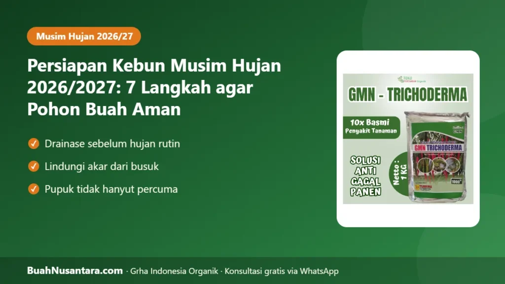 Persiapan kebun musim hujan