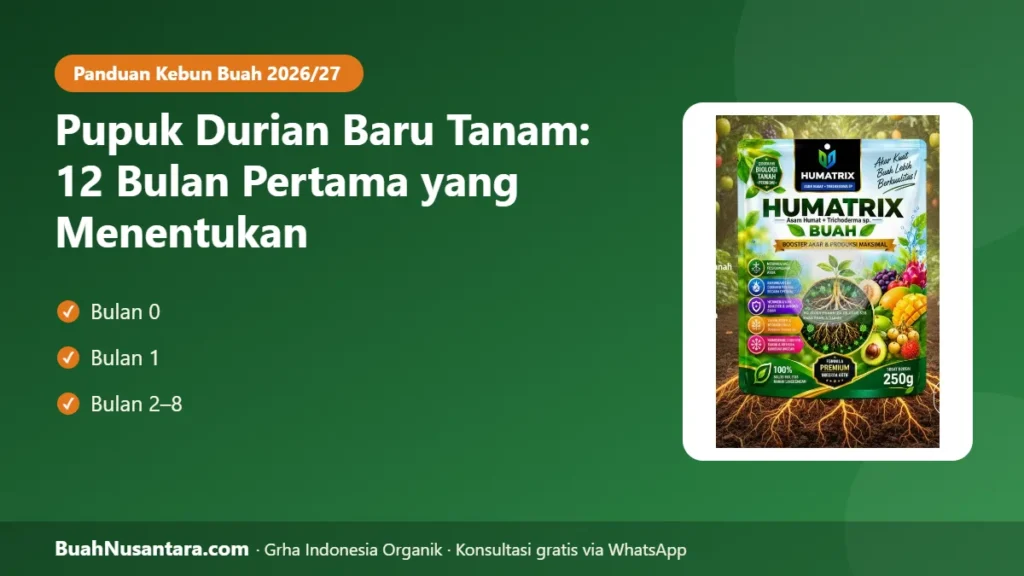 Pupuk durian baru tanam