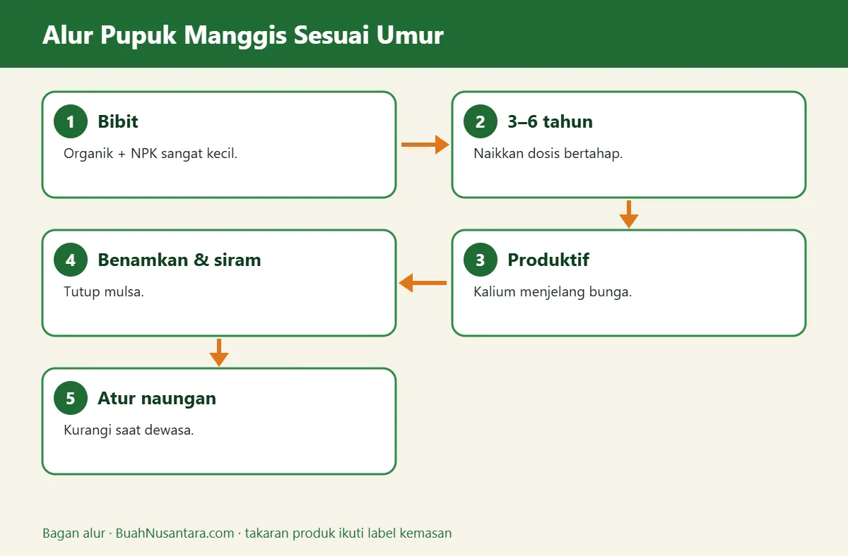 Bagan alur pupuk manggis