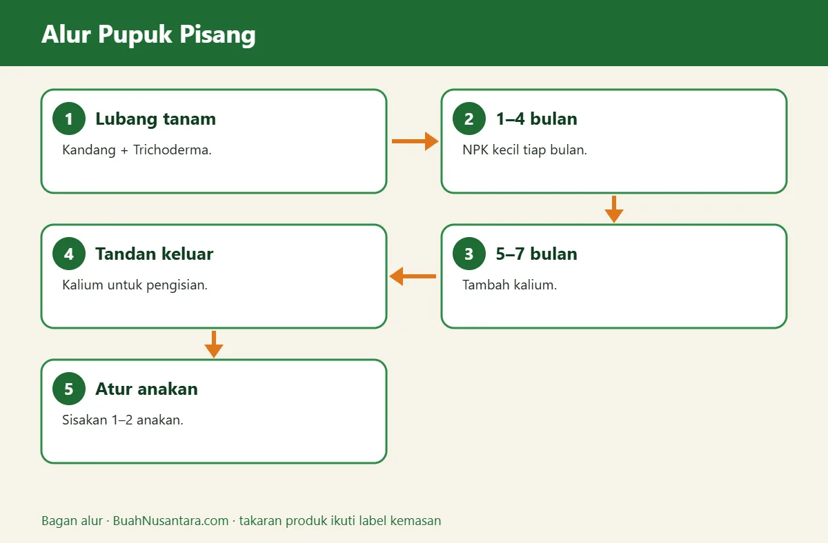 Bagan alur pupuk pisang