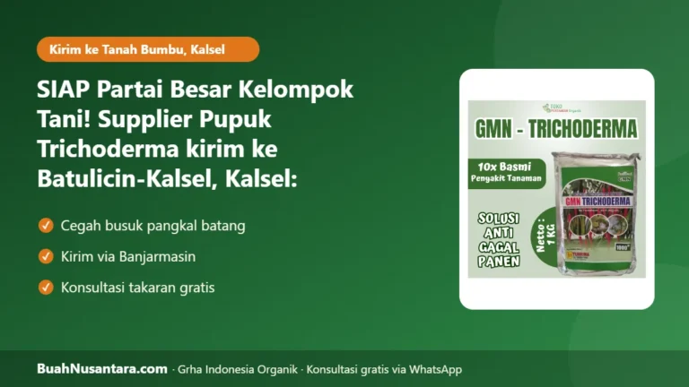 SIAP Partai Besar Kelompok Tani! Supplier Pupuk Trichoderma kirim ke Batulicin-Kalsel, Kalsel: Cegah Busuk Akar Musim Hujan 2026/27