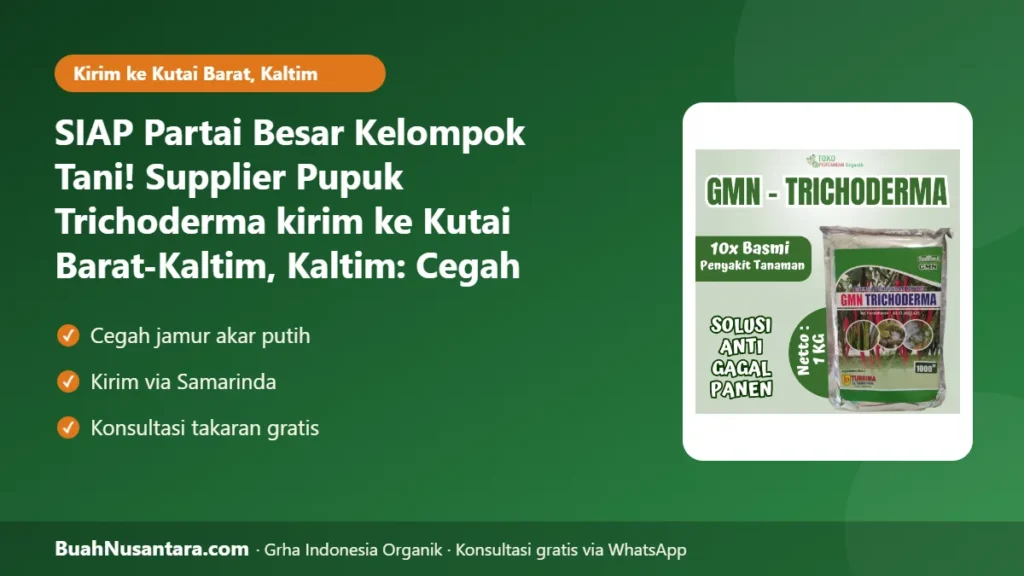 Supplier Pupuk Trichoderma kirim ke Kutai Barat-Kaltim