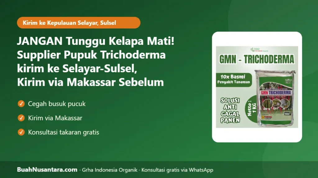 Supplier Pupuk Trichoderma kirim ke Selayar-Sulsel