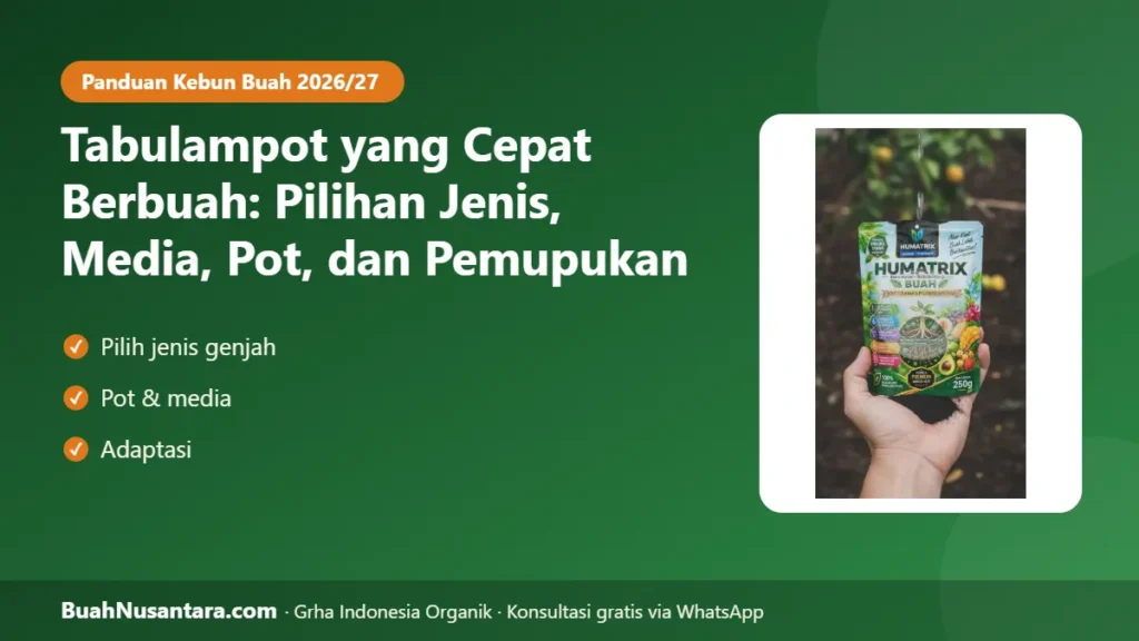 Tabulampot cepat berbuah