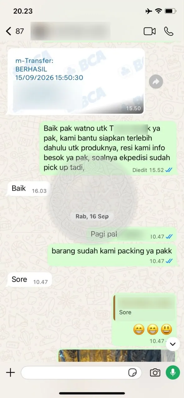 Testimoni Grha Indonesia Organik: order gmn trichoderma 80 kg ke sidoarjo